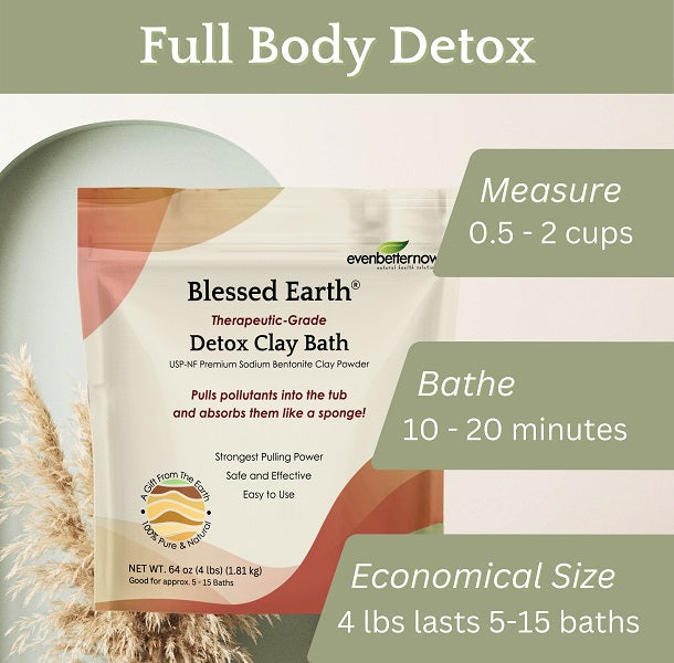 Blessed Earth® Detox Clay Bath | 100% Pure Sodium Bentonite Clay