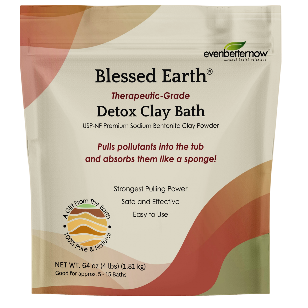 Blessed Earth® Detox Clay Bath | 100% Pure Sodium Bentonite Clay