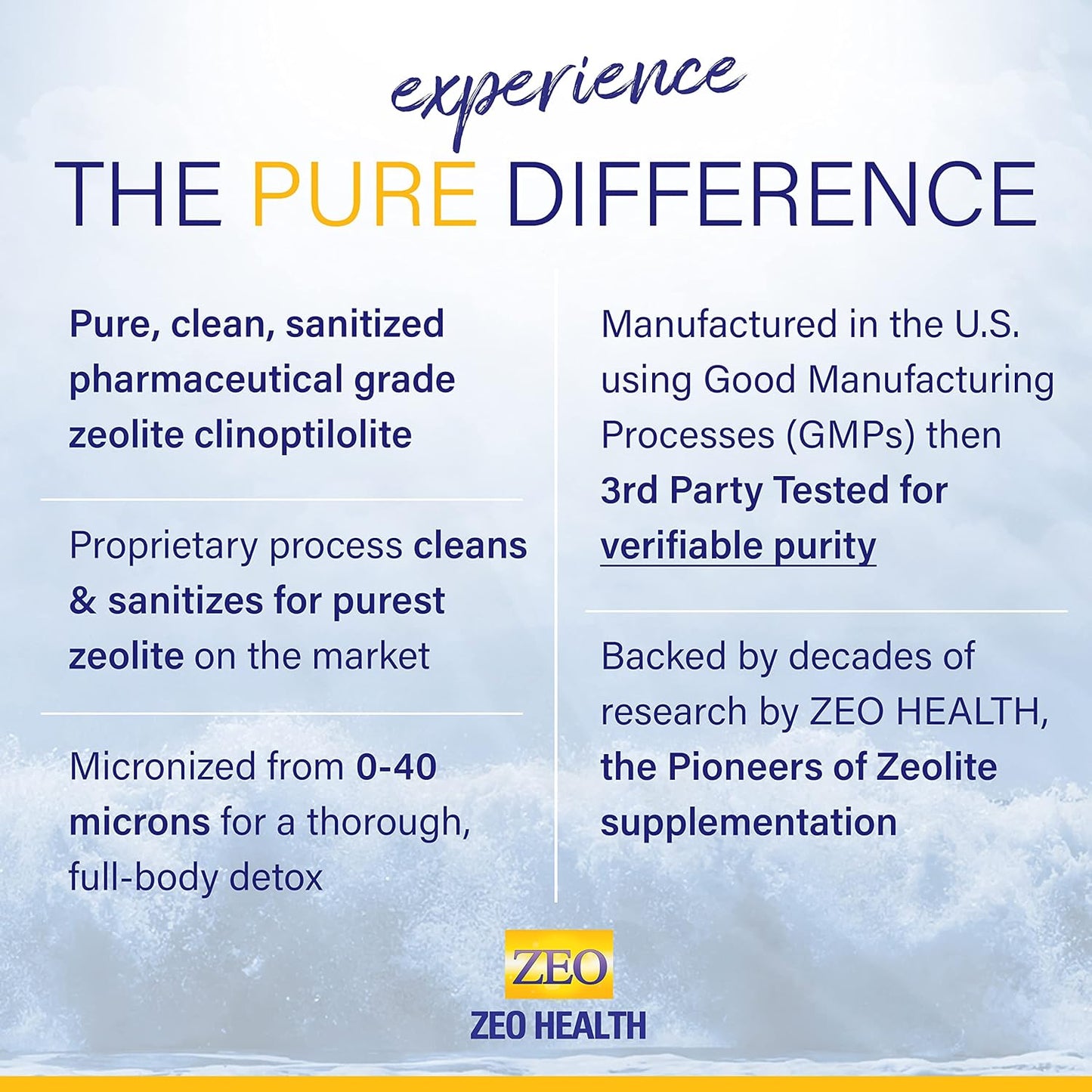 Zeolite Pure – 100% Natural Detox Mineral Clay (400g)